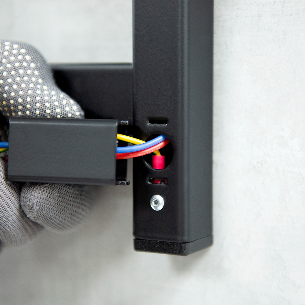 Полотенцесушитель Пэк сп 6 П 80х50 черный ВГП